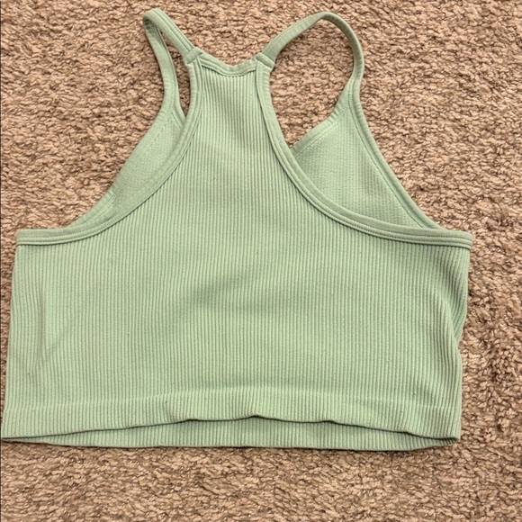 Mint Green Ribbed Bandeau - Picture 3 of 3